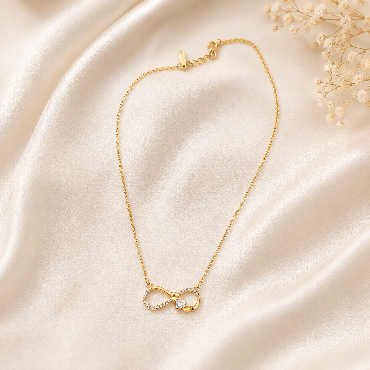 Golden Infinity Necklace