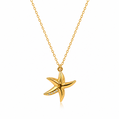 Golden Starlet Pendant Necklace