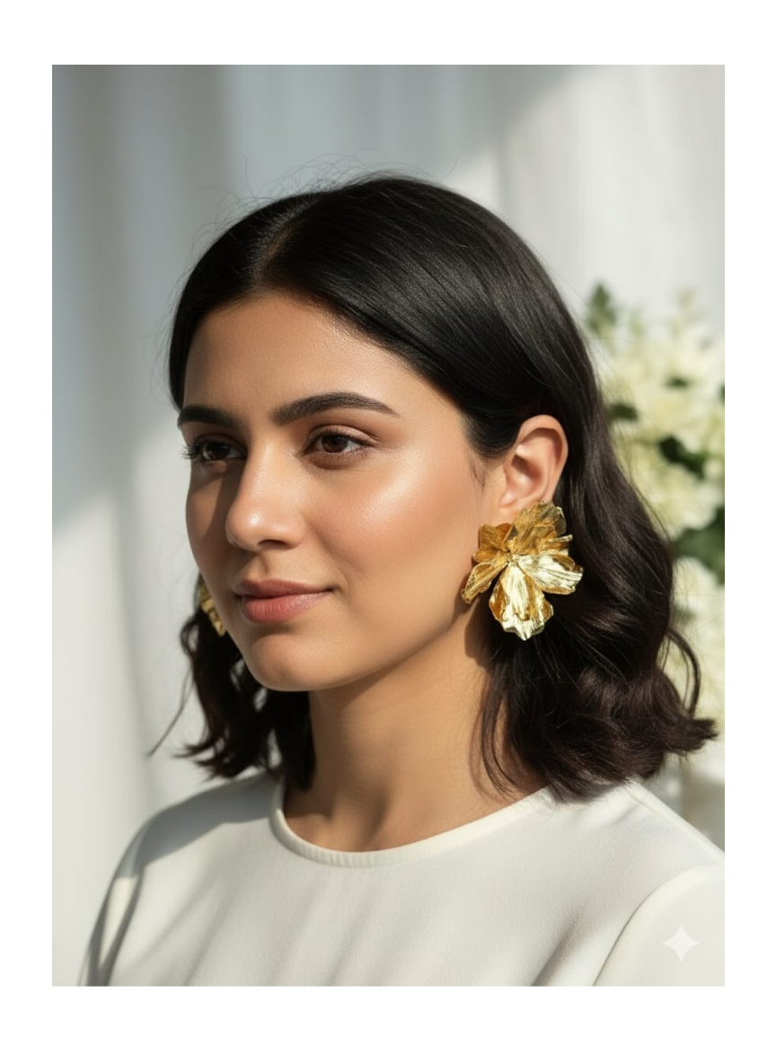 Pearl Petal Whisper Earrings