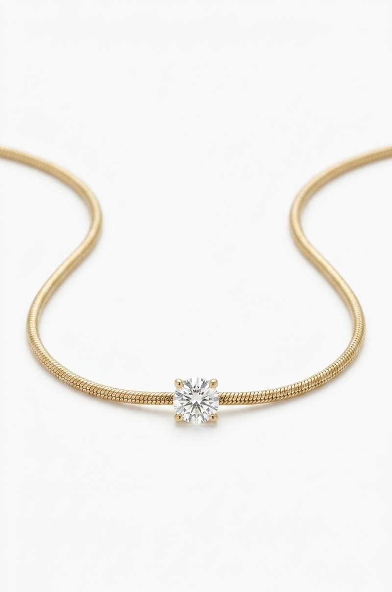 Golden Radiance Pendant Necklace