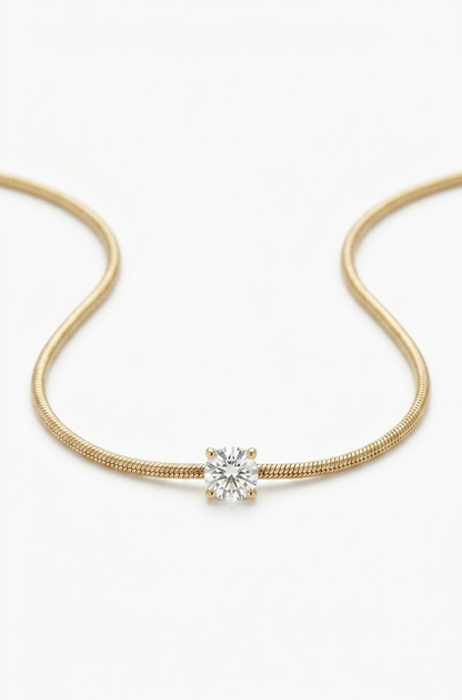 Golden Radiance Pendant Necklace