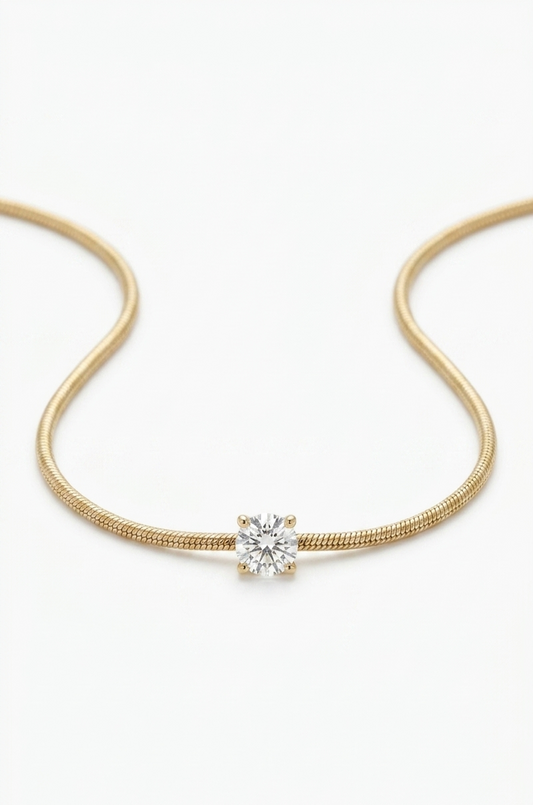 Golden Radiance Pendant Necklace
