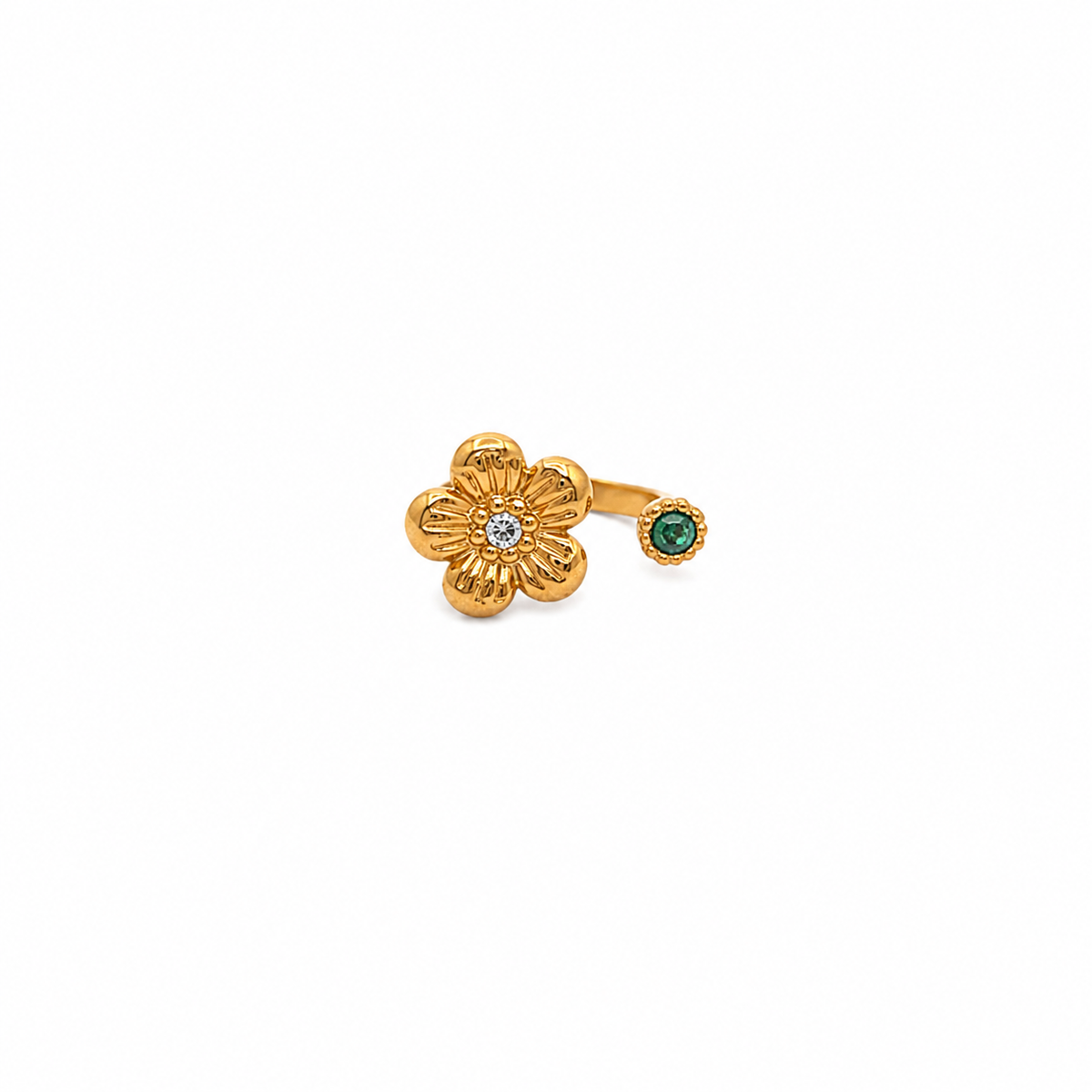 Golden Daisy Bloom Ring