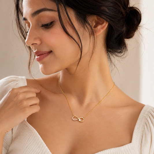 Golden Infinity Necklace
