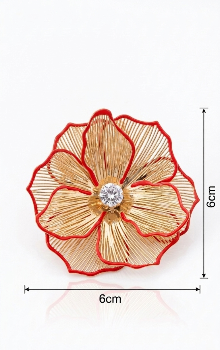 Golden Bloom Statement  Earrings