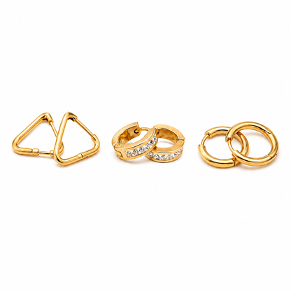Golden Essentials Earring Combo