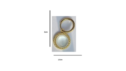 The Akshaa Classic Pearl Hoops