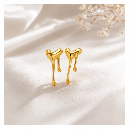 Golden Melt Drip Earrings