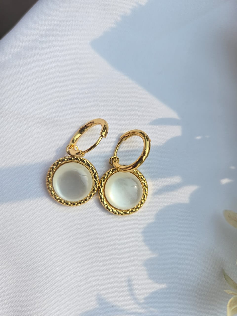 The Akshaa Classic Pearl Hoops