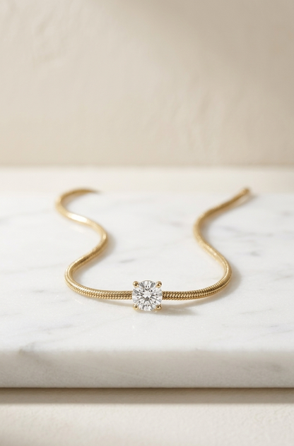 Golden Radiance Pendant Necklace