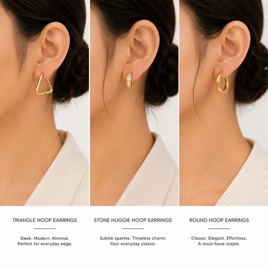 Golden Essentials Earring Combo