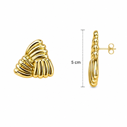 Golden Shell Grace Earrings